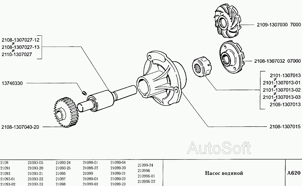 Насос водяной