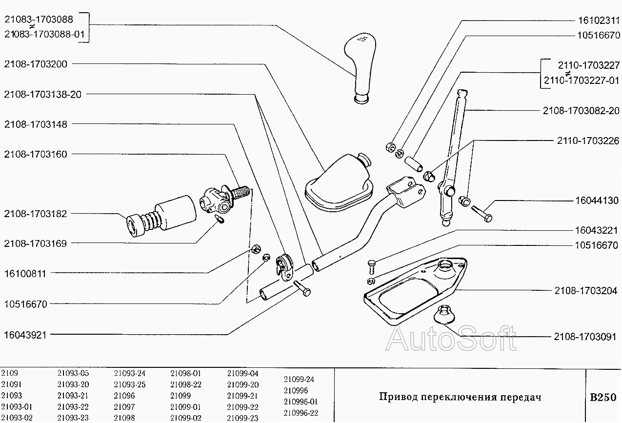Привод переключения передач