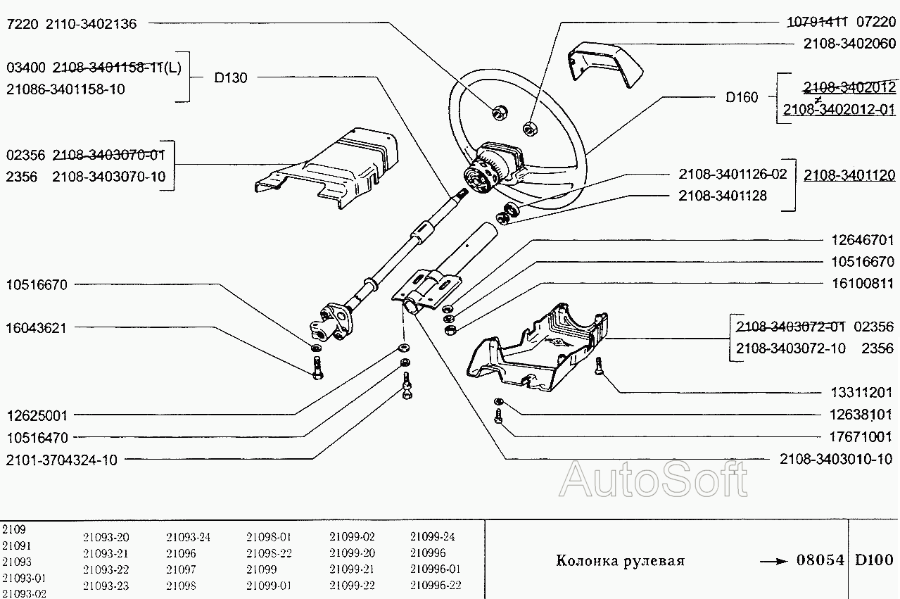 Колонка рулевая