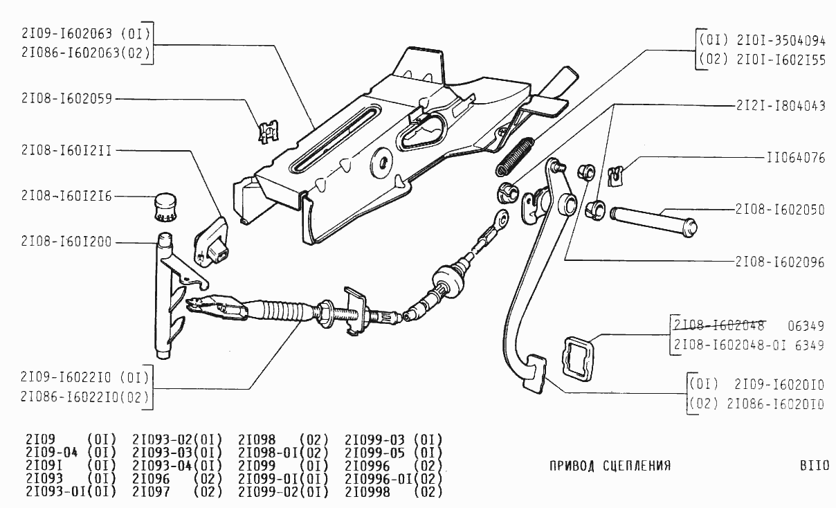 Привод сцепления