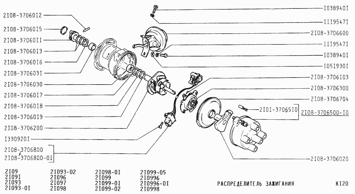 Распределитель зажигания