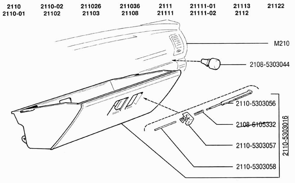 Ящик вещевой