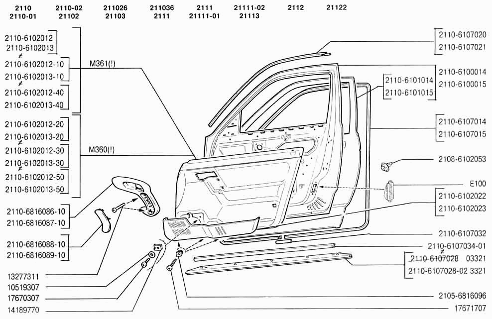 Двери передние