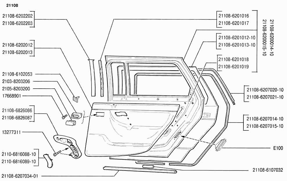 Двери задние