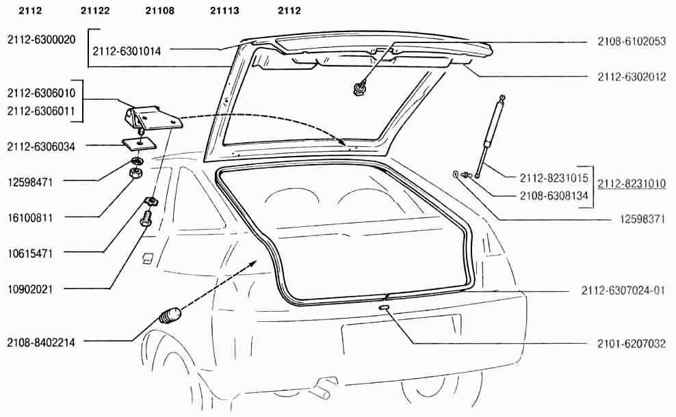 Дверь задка