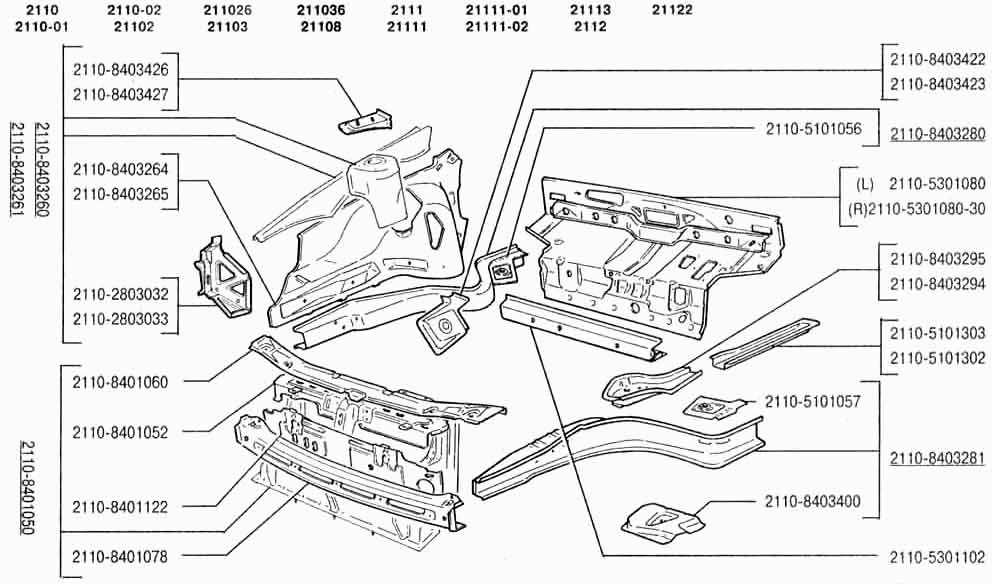 Каркас передка