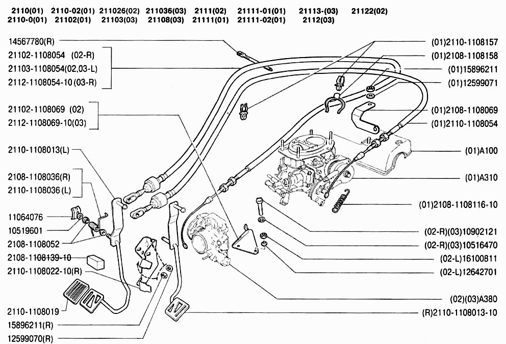 Привод акселератора