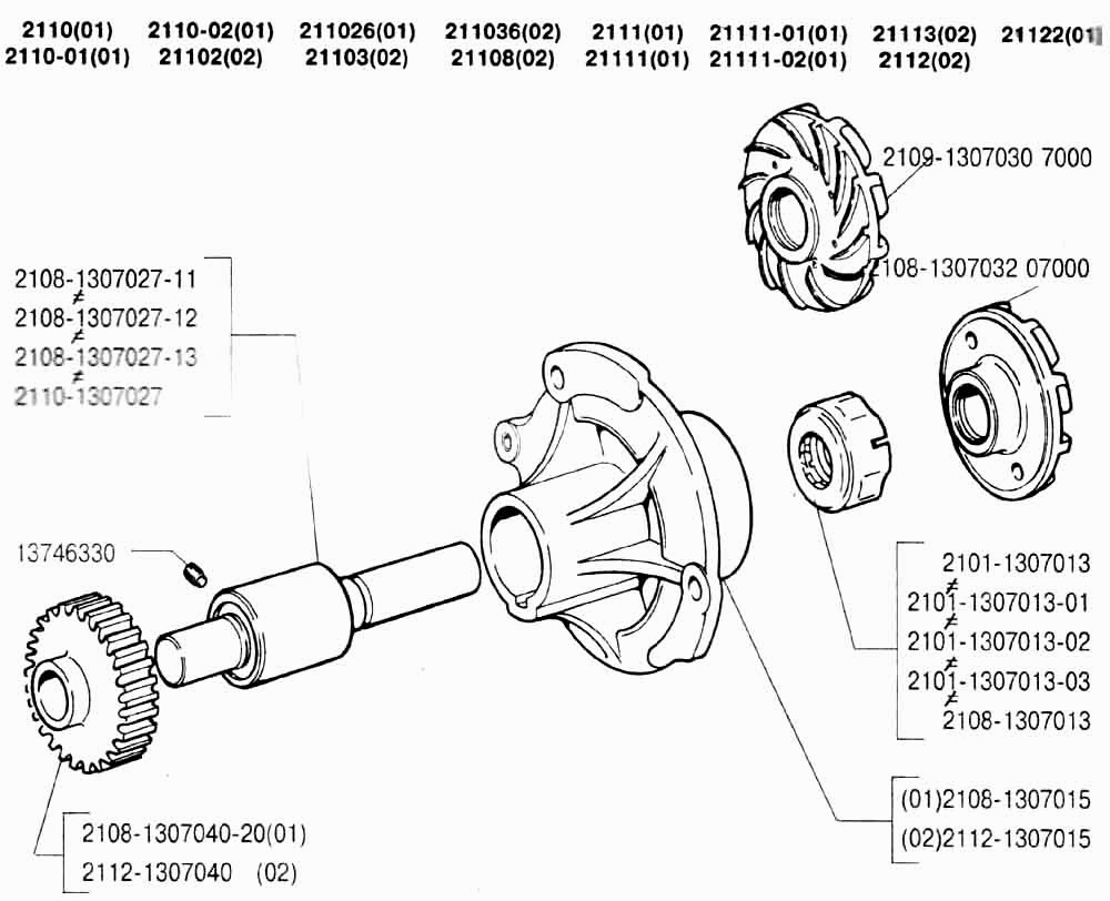 Насос водяной