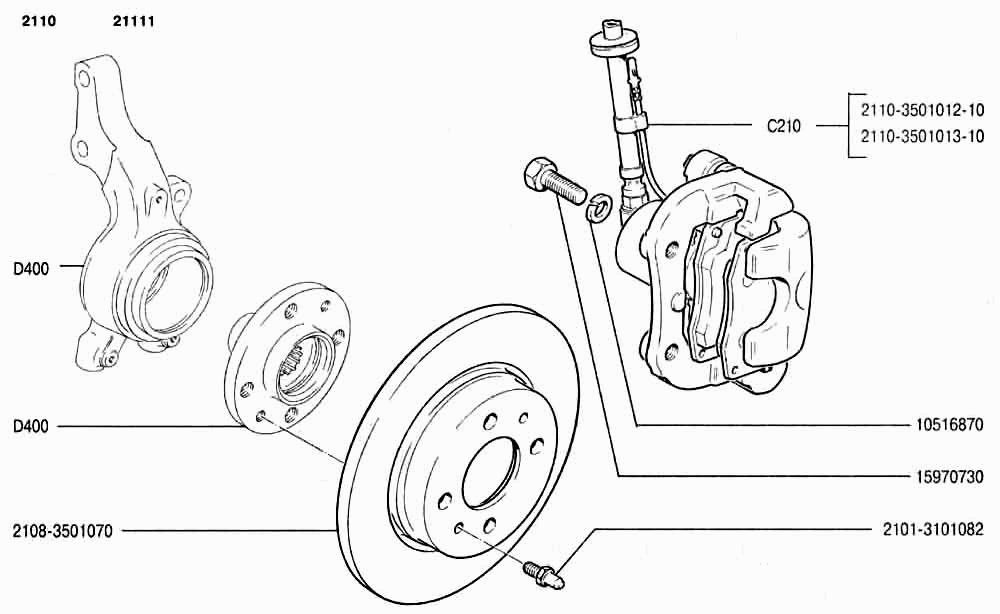 Тормоза передние (11)