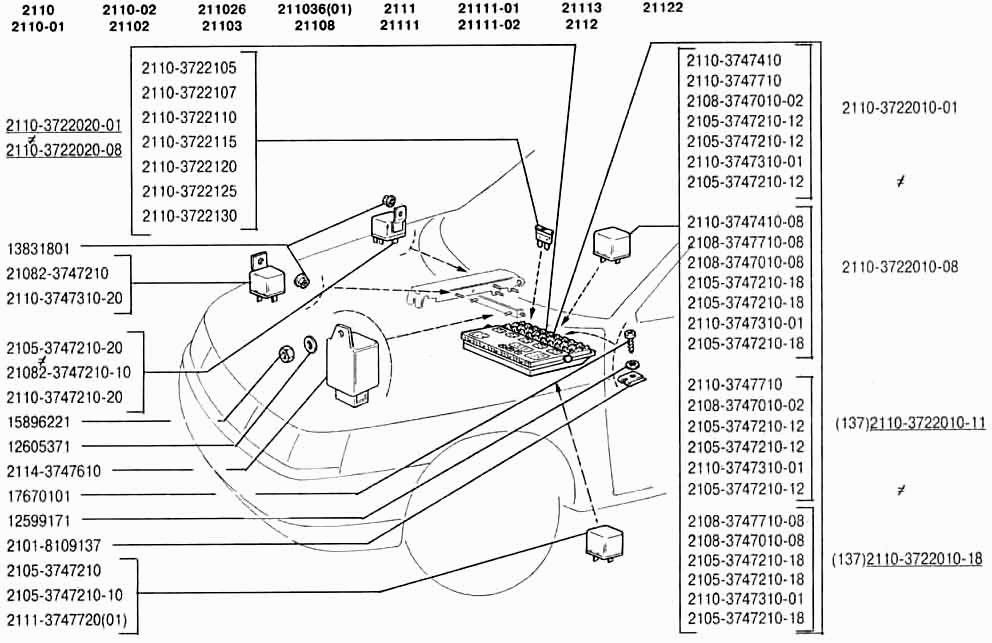 Блок монтажный и реле