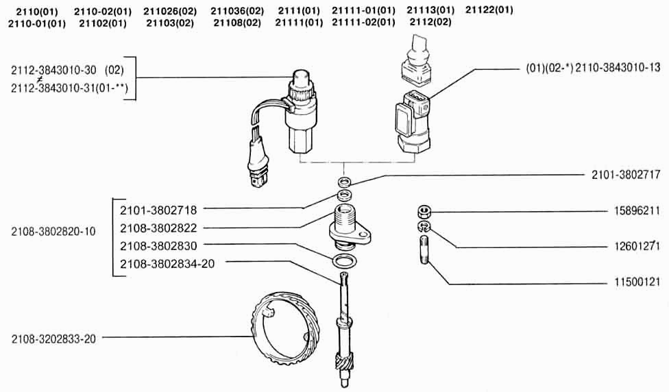Привод спидометра