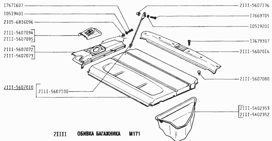 Обивка багажника