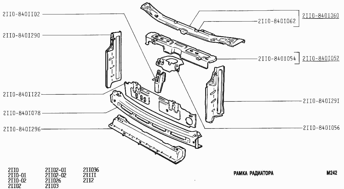 Рамка радиатора