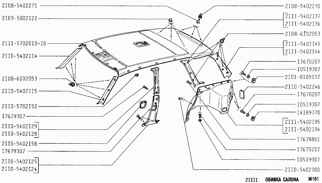 Обивка салона
