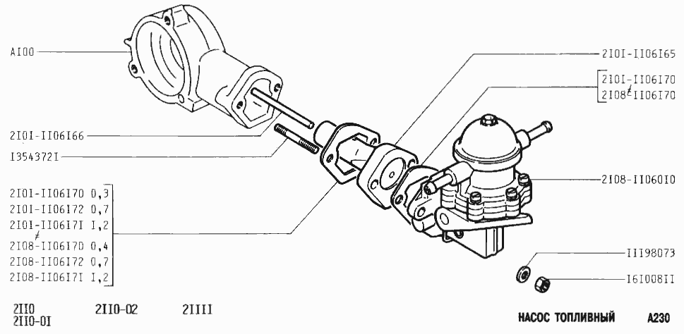 Насос топливный