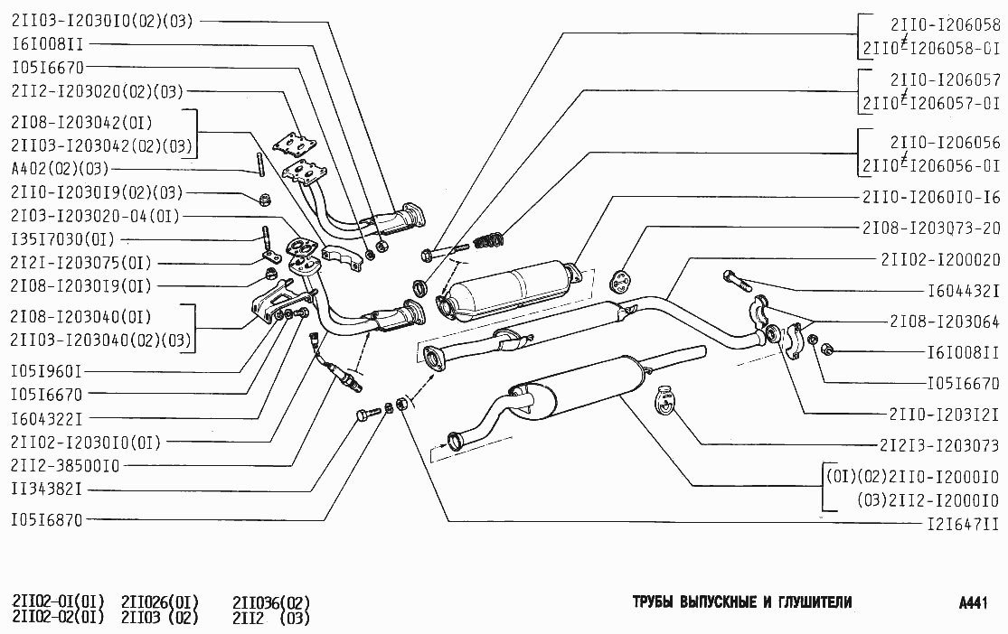 Трубы выпускные и глушители