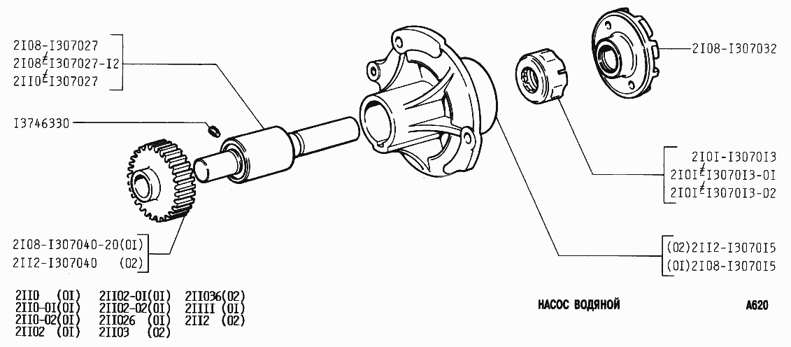 Насос водяной