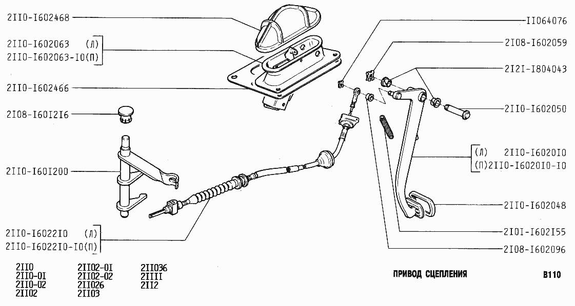 Привод сцепления