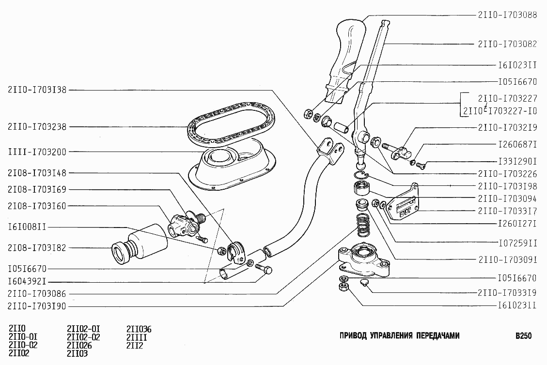 Привод управления передачами