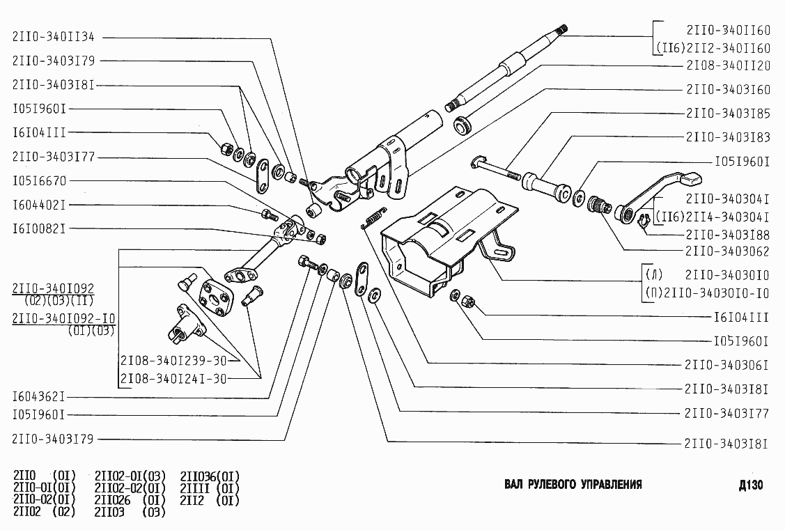 Вал рулевого управления
