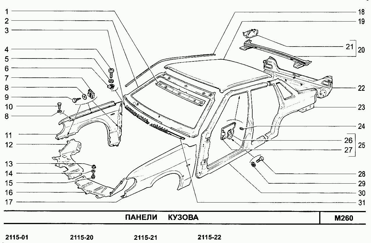 Панели кузова