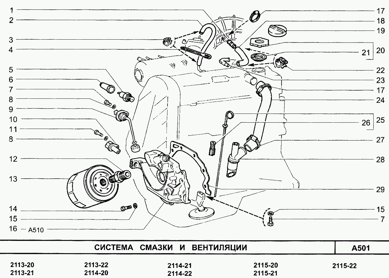 Система смазки и вентиляции