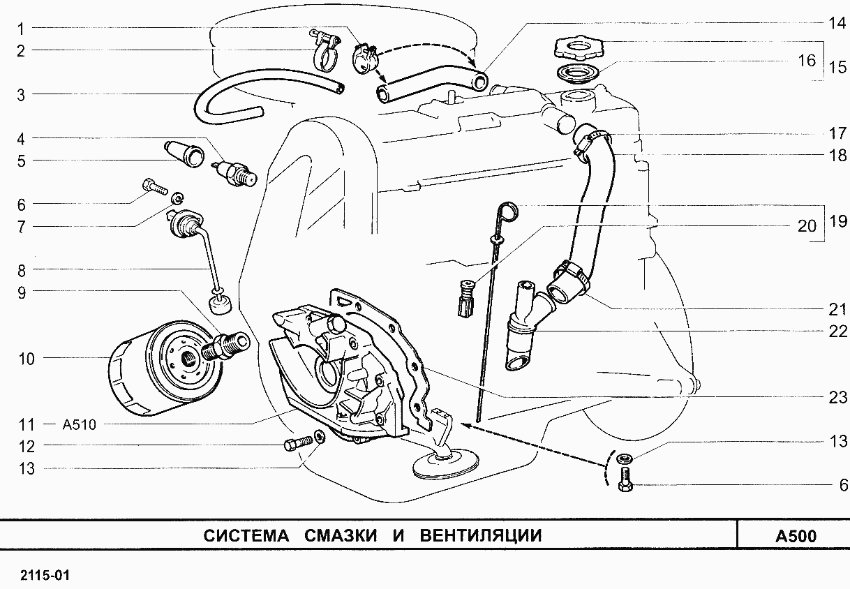 Система смазки и вентиляции