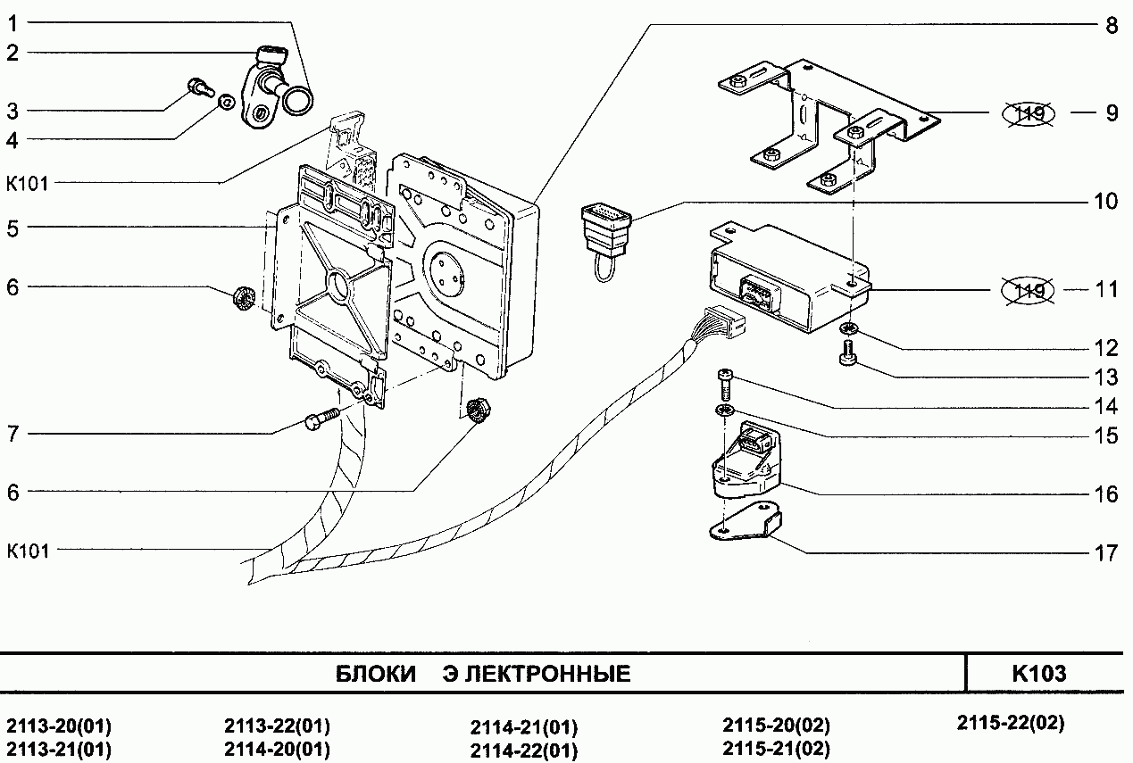 Блоки электронные