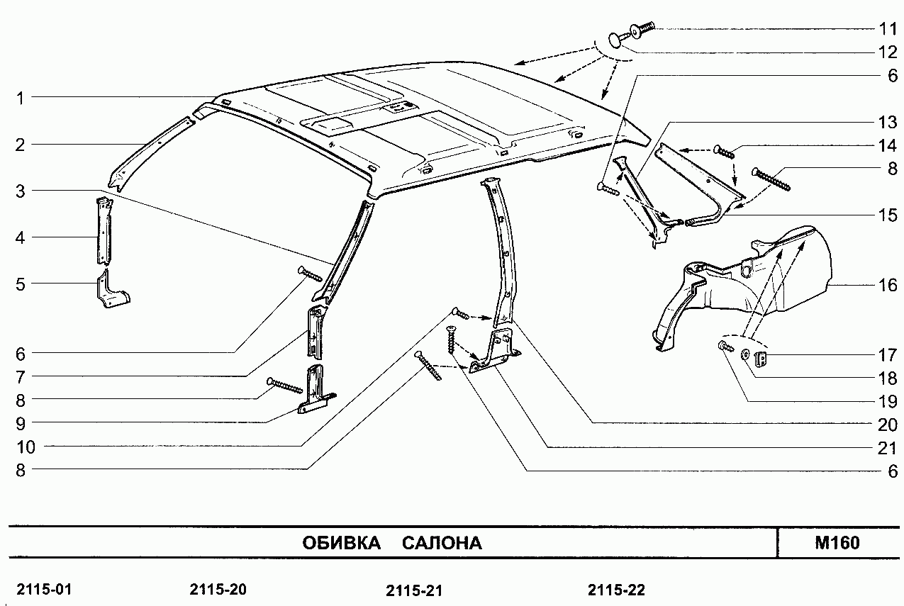 Обивка салона