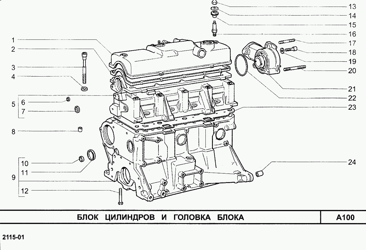 Блок цилиндров и головка блока
