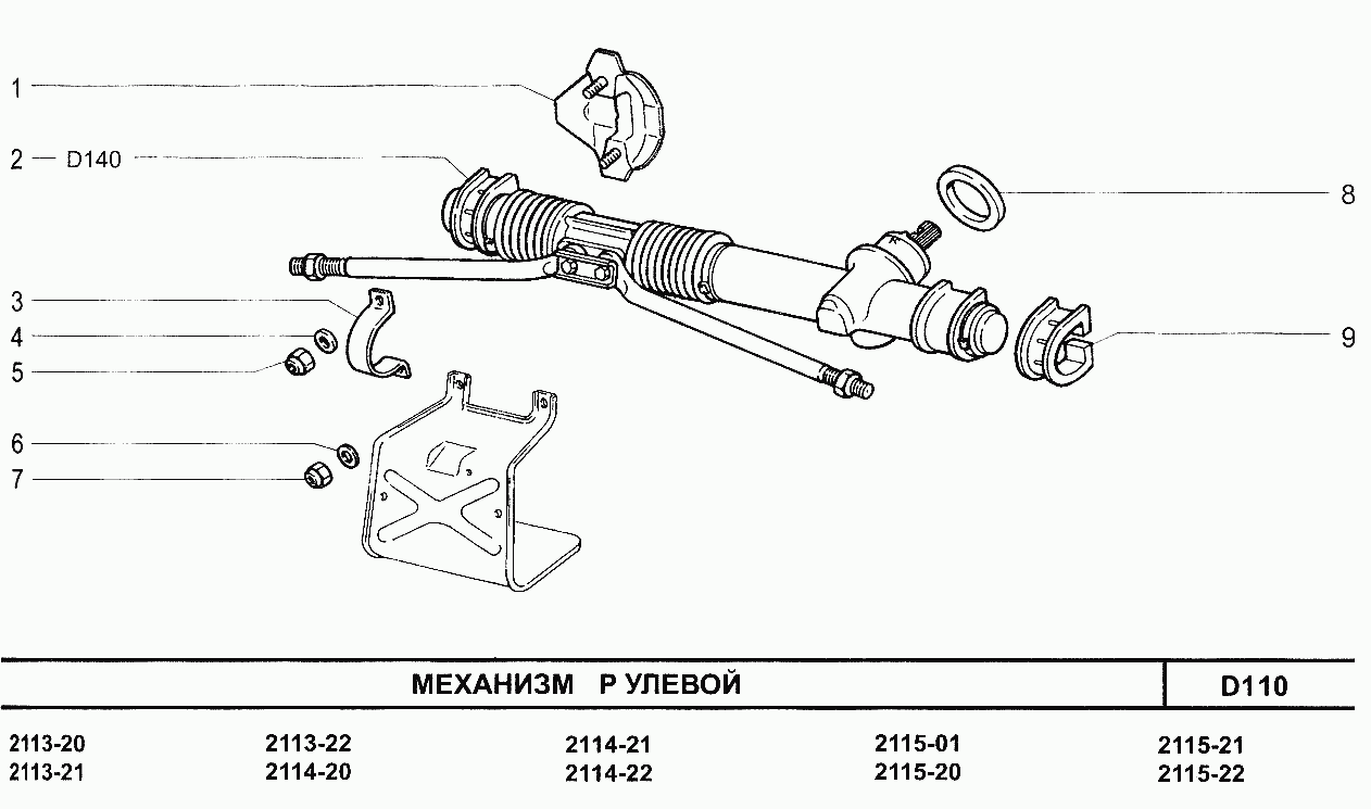 Механизм рулевой