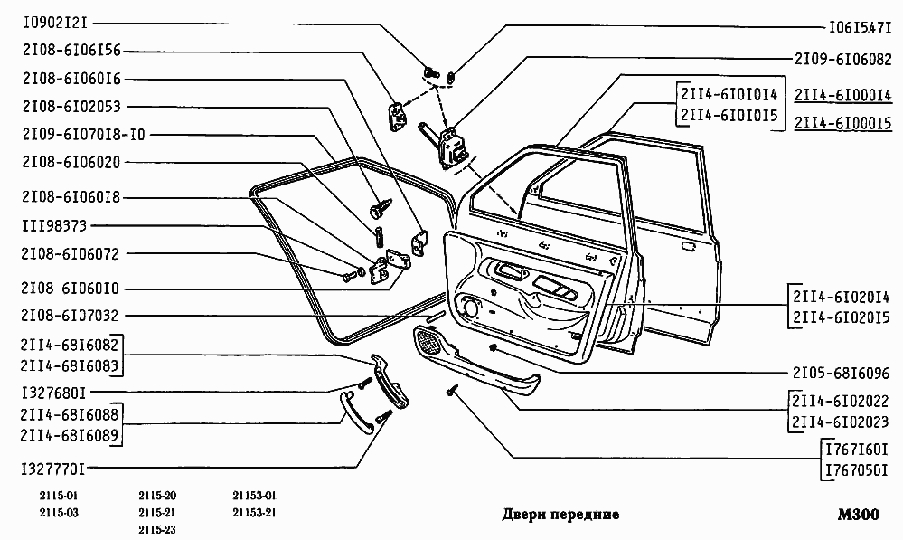 Двери передние