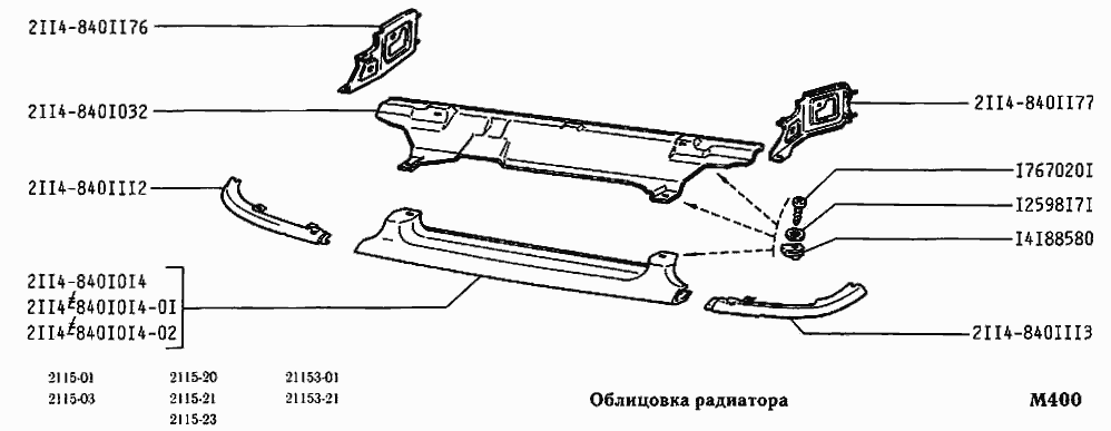 Облицовка радиатора
