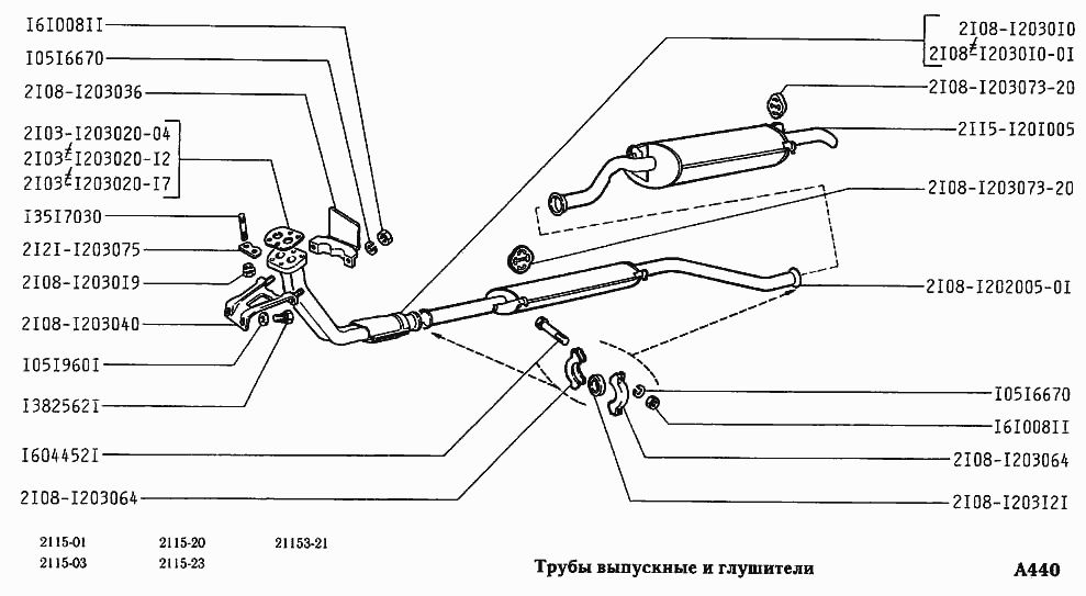 Трубы выпускные и глушители