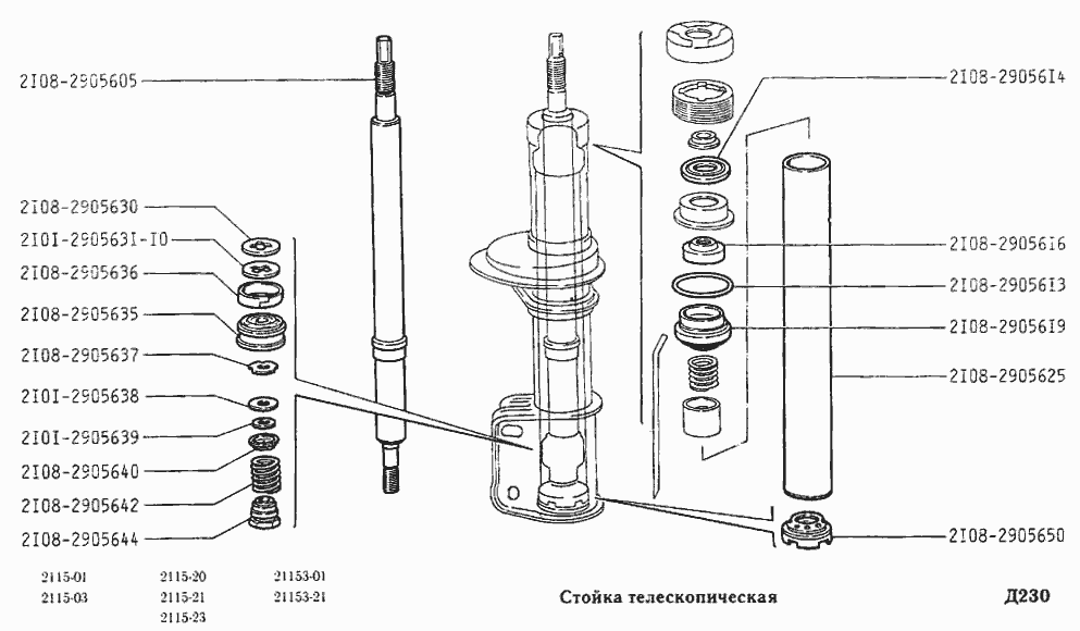 Стойка телескопическая