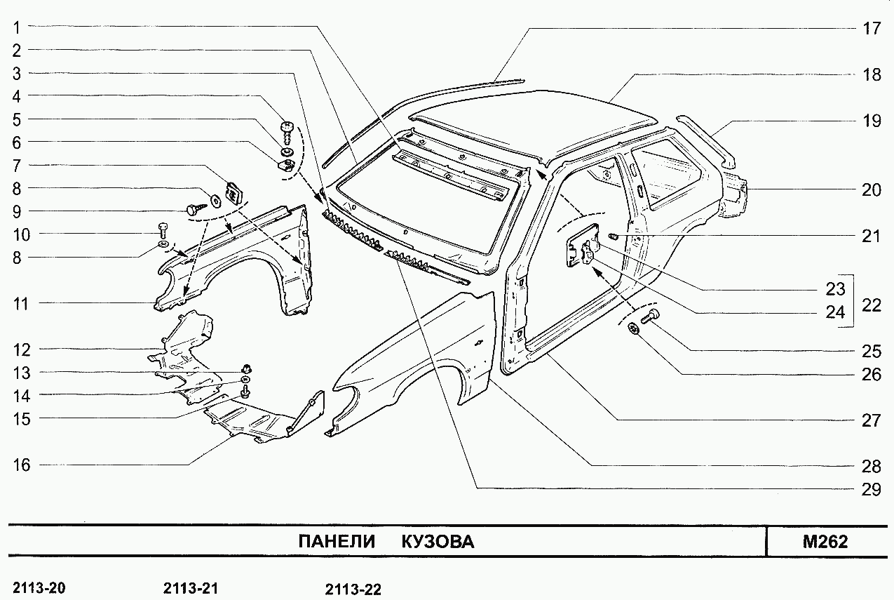 Панели кузова