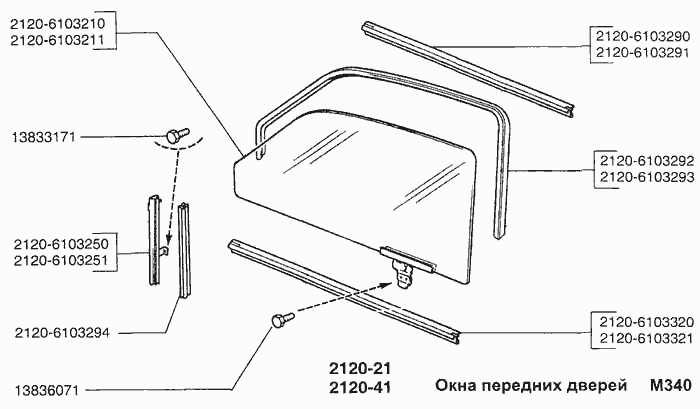 Окна передних дверей