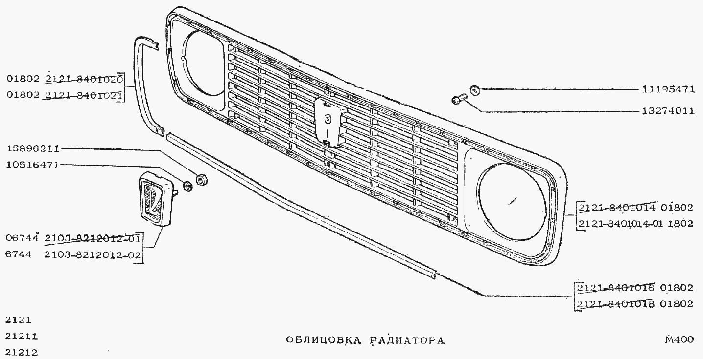 Облицовка радиатора
