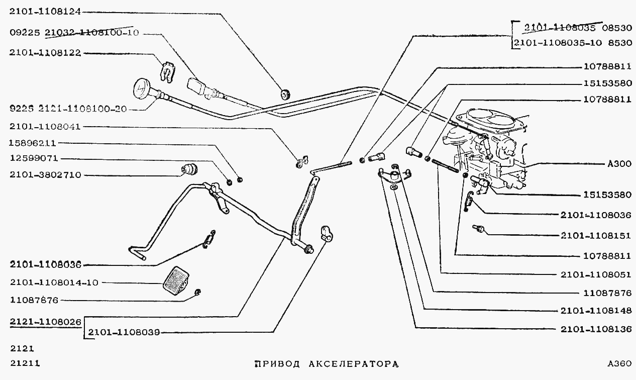 Привод акселератора