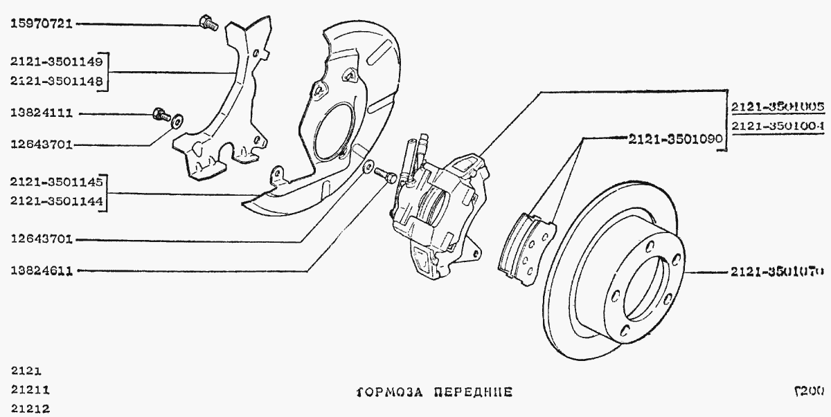 Тормоза передние
