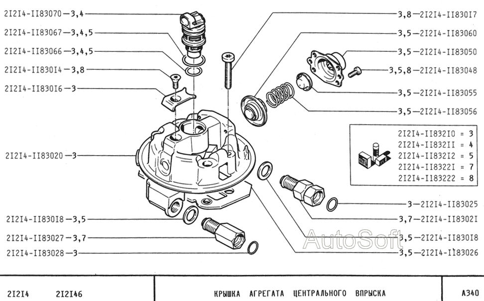 Крышка агрегата центрального впрыска