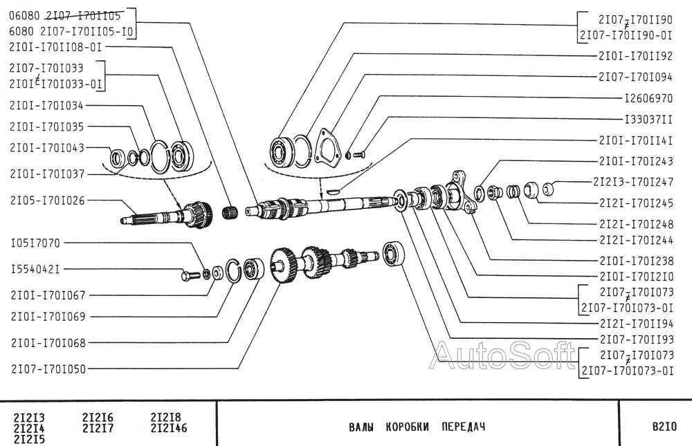 Валы коробки передач