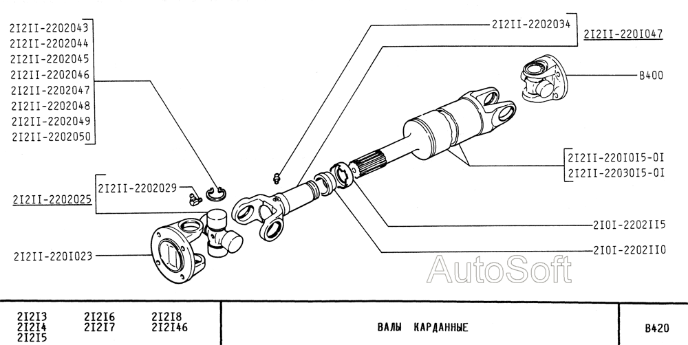 Валы карданные