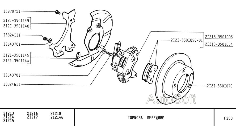 Тормоза передние