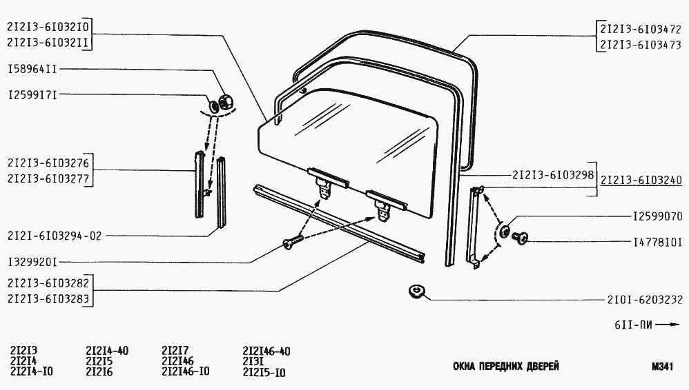 Окна передних дверей