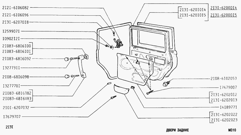 Двери задние