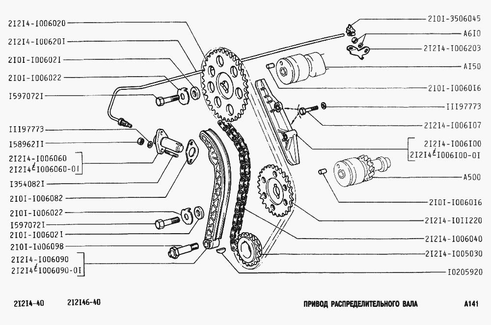 Привод распределительного вала