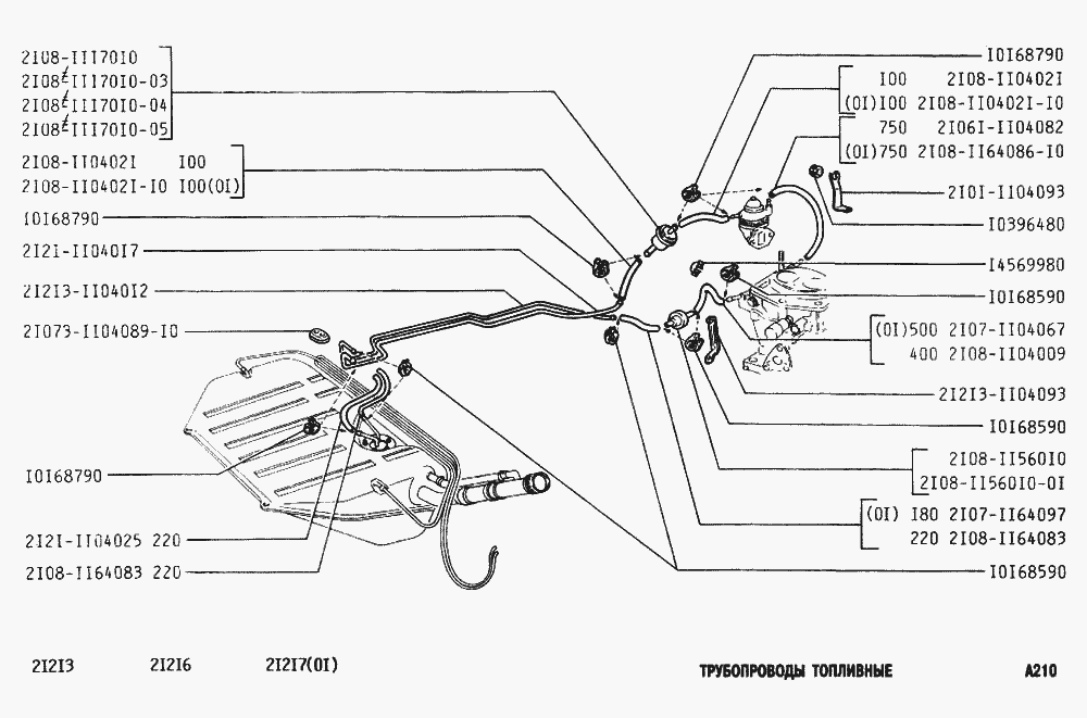 Трубопроводы топливные