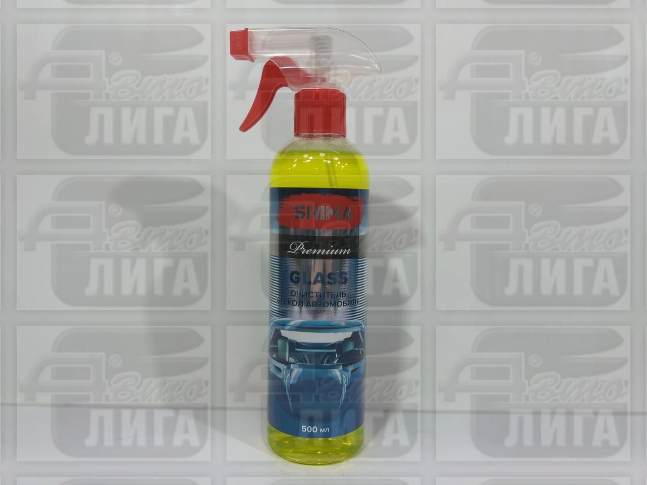 Средство для стекол и зеркал SHIMA Premium GLASS Очиститель стекол автомобиля 500 мл.
