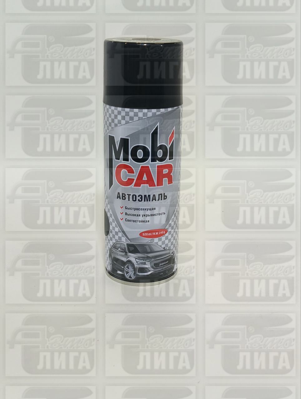 спрей MobiCar цвет черный матовый 0501-000 520мл